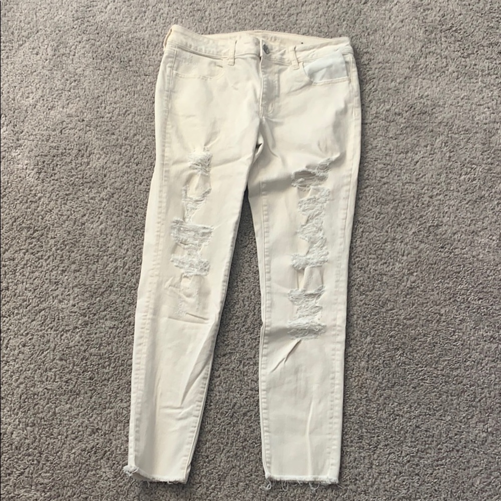 Cream colored jeans from American Eagle!